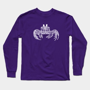 Cute Crab - detailed ghost crab drawing Long Sleeve T-Shirt